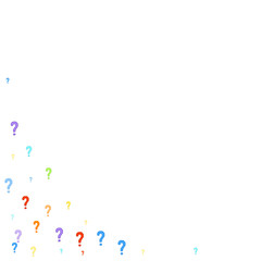 Question marks Quiz doubt survey faq public poll.