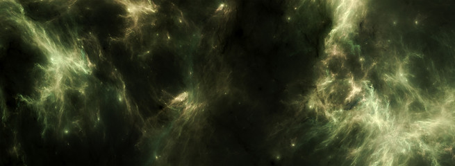 Abstract 3d illustration of an empty vacuum of space