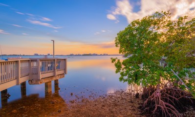 aquatic lake green landscape sunset sky clouds sunrise blue yellow nature tree summer dusk sun forest prints florida early morning beautiful scene scene dike © Alberto GV PHOTOGRAP