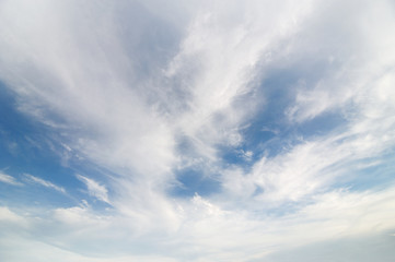 blue sky with white clouds