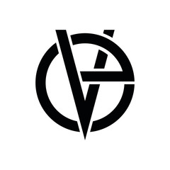 EV E V letter logo design vector