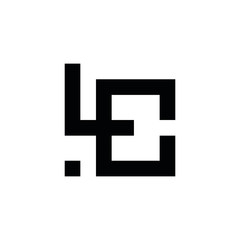 LC L C letter logo design vector