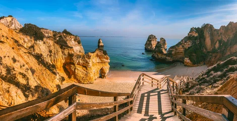 Foto auf Acrylglas Strand Marinha, Algarve, Portugal Algarve coast and beaches in Portugal