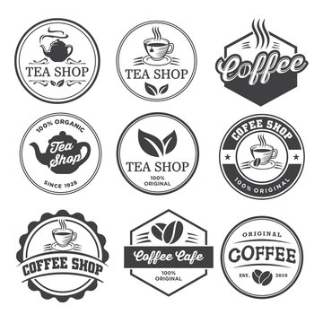 Tea and Coffee Emblem logo
