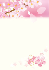 優しい桜イラスト