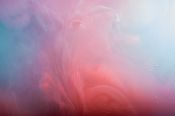Fototapeta na wymiar Pink and blue pastel liquid abstract.