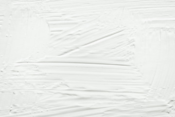 Obraz premium White texture background, Abstract brush stroke pattern textured acrylic white painting, White wall