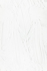 White texture background, Abstract brush stroke pattern textured acrylic white painting, White wall