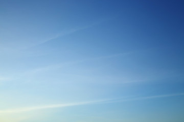 Obraz premium morning light on clear blue sky background