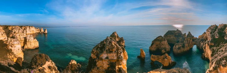 Foto auf Acrylglas Strand Marinha, Algarve, Portugal Küste und Strände der Algarve in Portugal