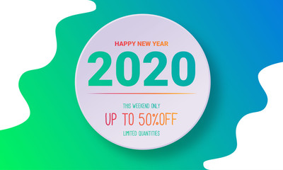 New year sale banner template promotion
