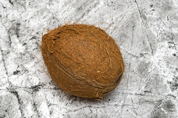 coconut fruit on a light abstract background