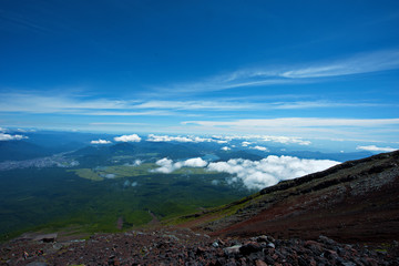 富士山からみる景色