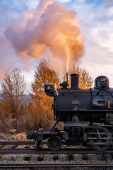 Obraz na płótnie Canvas The Historic Sumpter Valley Railroad in Central Oregon