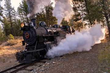 Obraz na płótnie Canvas The Historic Sumpter Valley Railroad in Central Oregon