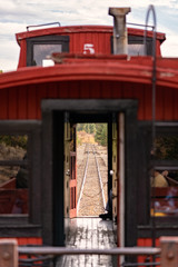 Fototapeta premium The Historic Sumpter Valley Railroad in Central Oregon