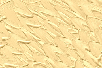 Sun light yellow trendy color of the year 2020. Abstract art background with brush strokes. Hand drawn painting. Monochrome color texture. Volumetric surface close-up. Background.