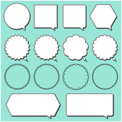 吹き出し素材セット