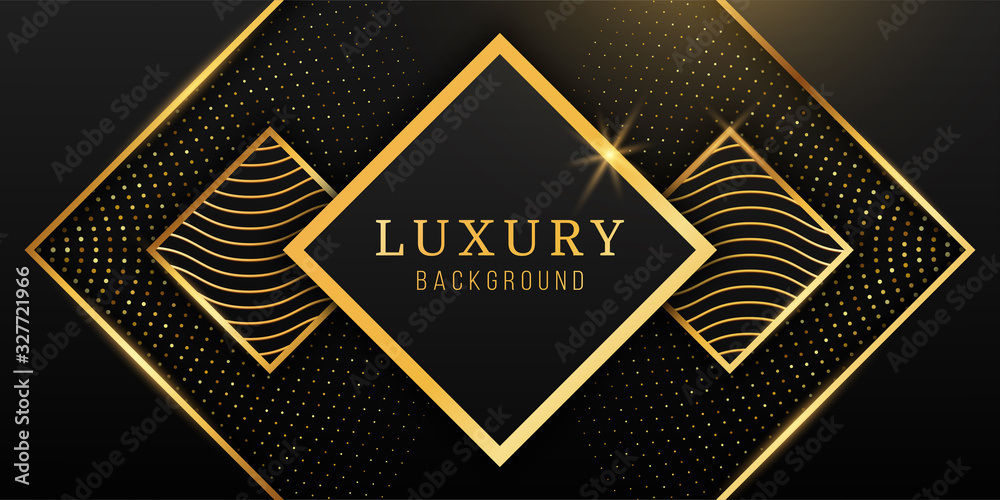 Wall mural Abstract luxury gold background, Modern design elements for invitation