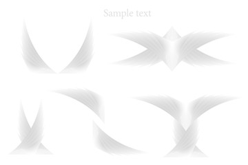 Set of abstract symbols for topics on paper or according your design