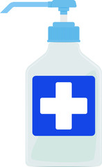 消毒液ボトルのイラスト 文字なし
