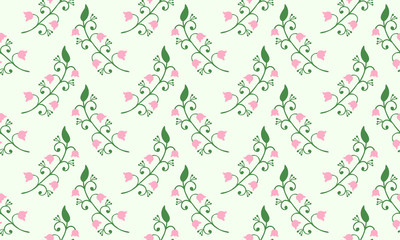 Simple leaf pattern background for Botanical leaf with floral decor.