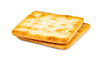 Cracker isolated on over white background