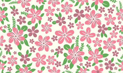 Beautiful wallpaper for Botanical leaf, with elegant flower pattern background design.