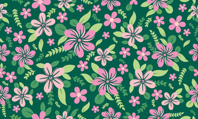 Beautiful wallpaper for Botanical leaf, with elegant flower pattern background design.