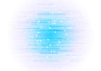 青色のデジタルサイバーイメージ背景