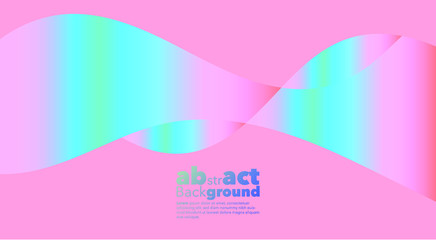 Abstract gradients Background. Holographic shapes. Neon for decoration. Cover. Card. Minimal concept.