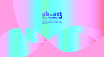 Abstract gradients Background. Holographic shapes. Neon for decoration. Cover. Card. Minimal concept.