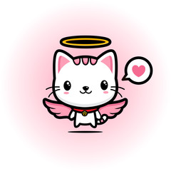 Cute cat vector design
