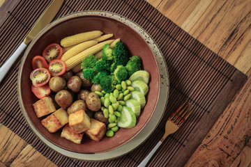 Vegan Buddha Bowl with tofu