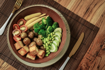 Vegan Buddha Bowl with tofu