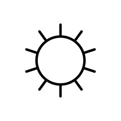 sunny icon vector template