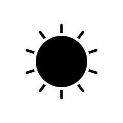 sunny icon vector template