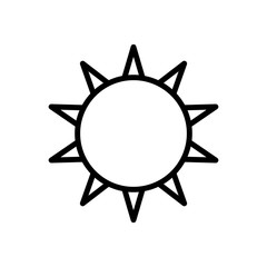 sunny icon vector template