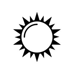 sunny icon vector template