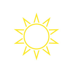 sunny icon vector template