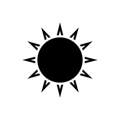 sunny icon vector template