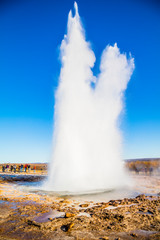 Geysir Strokkur in Haukadalur, Iceland