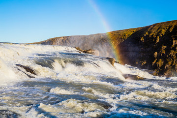 Gulfoss, waterfall in Iceland