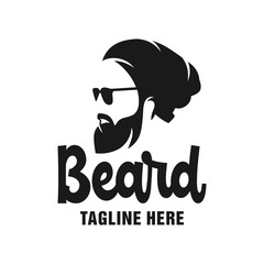 male beard care logo design