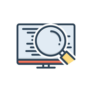 Color illustration icon for decompiler 