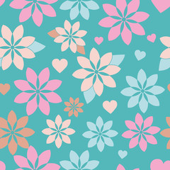 Obraz premium Lucky Symbols Collection Background Seamless Pattern Number 6