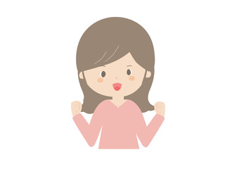 Young woman yelling