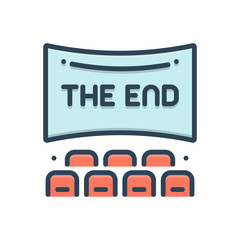 Color illustration icon for postscript 