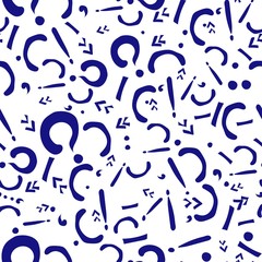 seamless pattern of various punctuation marks