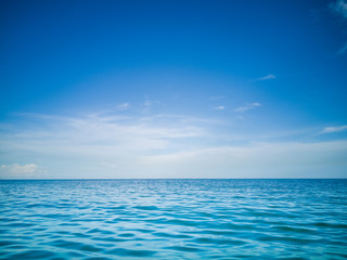The charming sea image on a beautiful blue day is perfect as a design background.